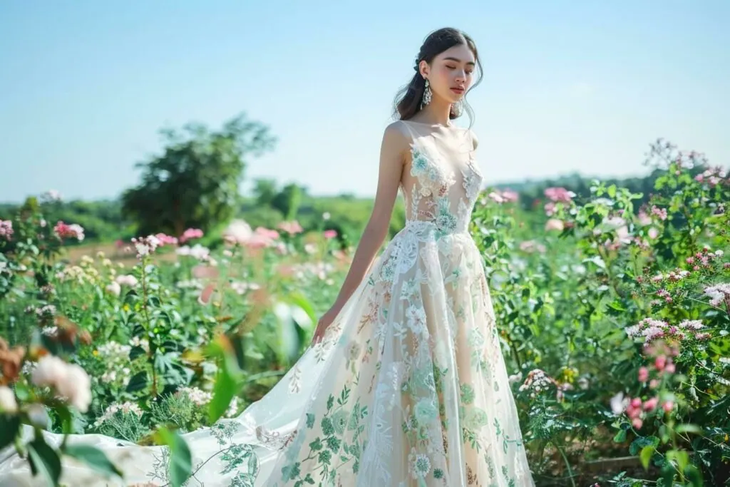 Comment choisir une robe de mariée adaptée à un mariage en plein air